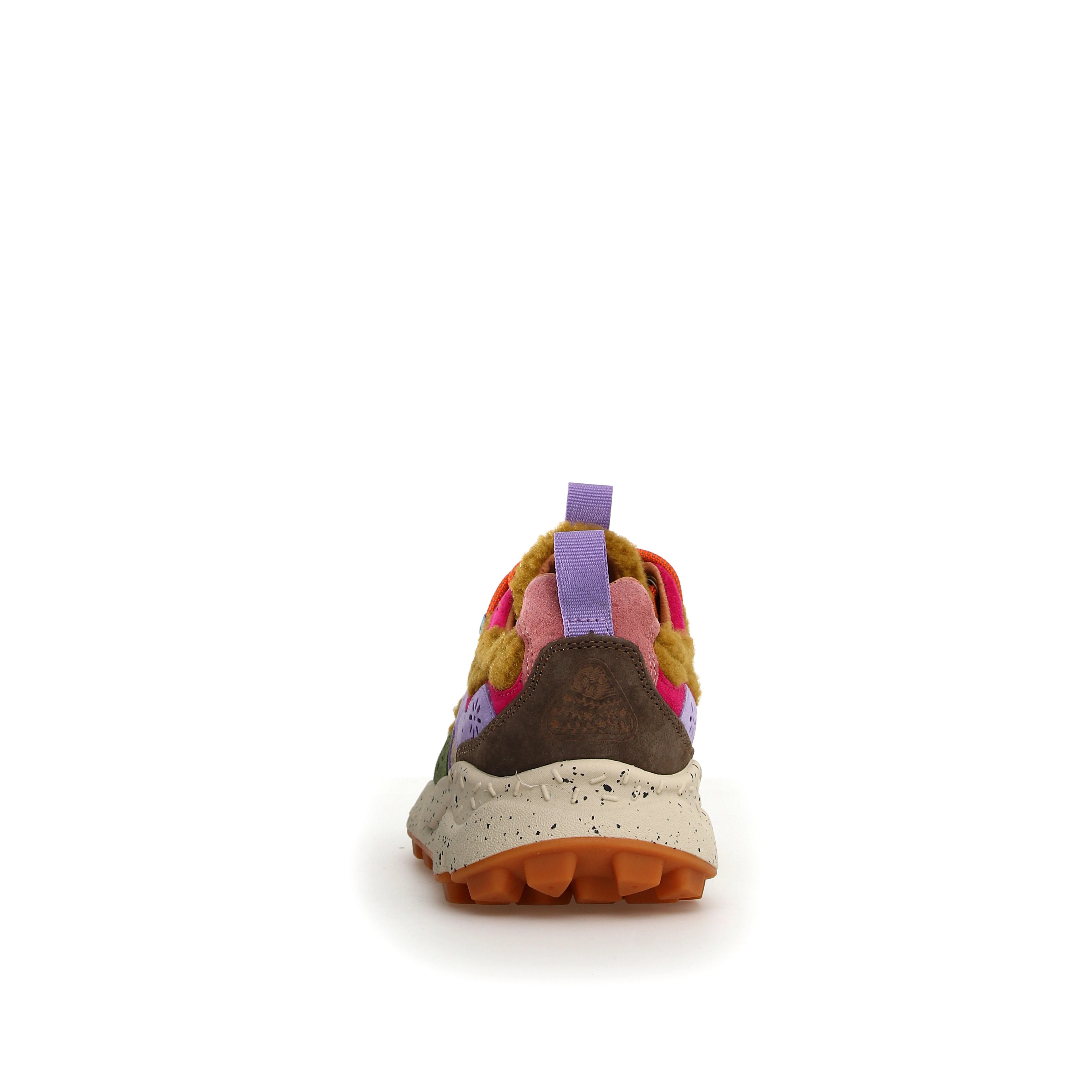 FLOWER MOUNTAIN Yamano 3 Woman Light Brown-militare-violet: brown trainers for women