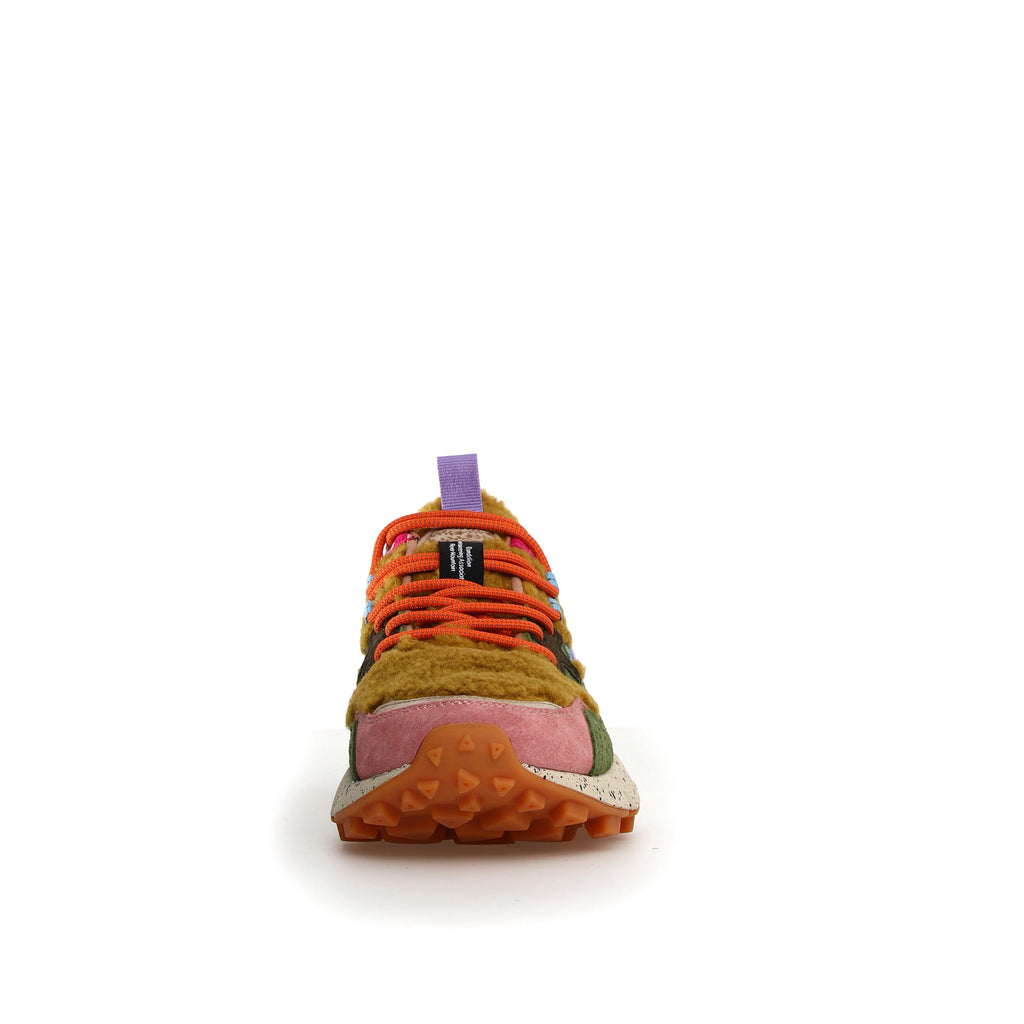 FLOWER MOUNTAIN | SNEAKERS | MUJER | YAMANO 3 WOMAN LIGHT BROWN-MILITARE-VIOLET | MARRÓN