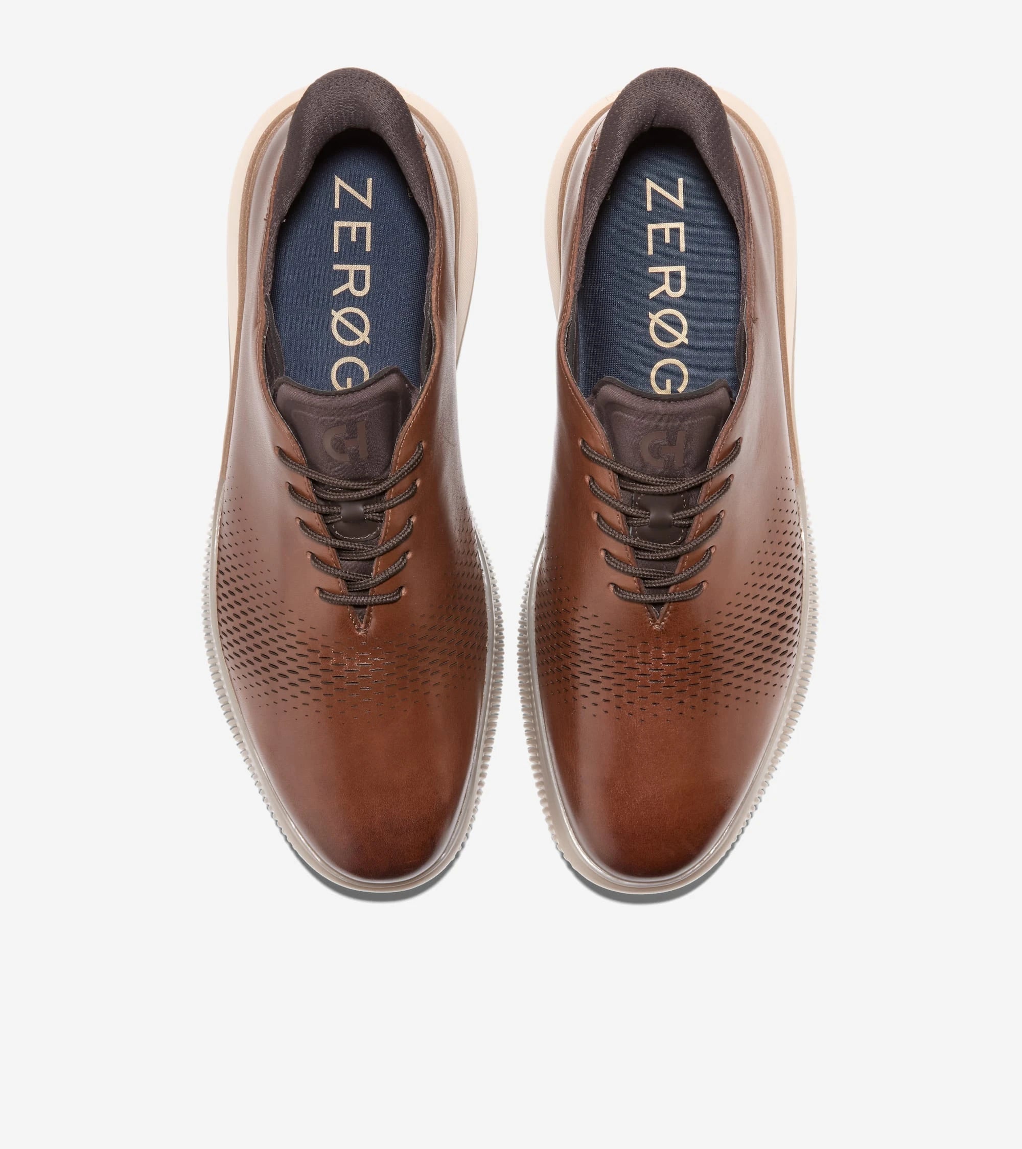 COLE HAAN 6.ZEROGRAND Laser Quick-on Oxfords: коричневый кроссовки для мужчин