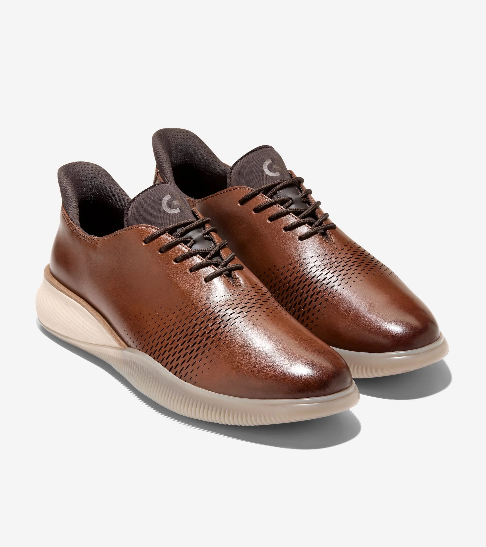 COLE HAAN 6.ZEROGRAND Laser Quick-on Oxfords: коричневый кроссовки для мужчин