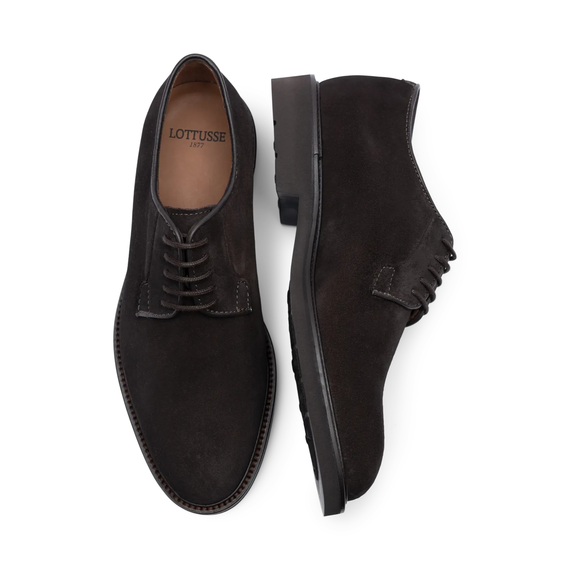 LOTTUSSE Baltimore Buckster MOKA: коричневый blucher для мужчин