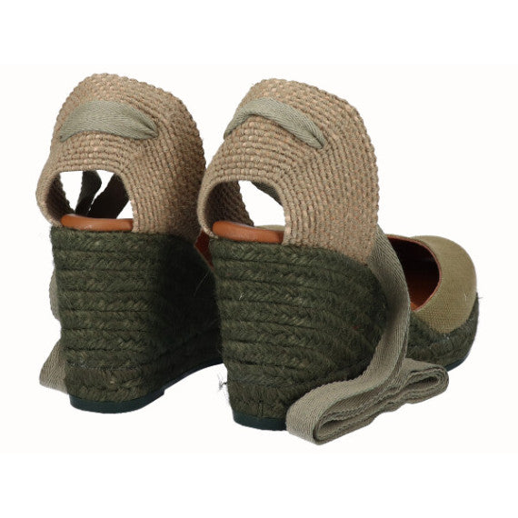 VIGUERA LINO KAKI: caqui espadrilles for women