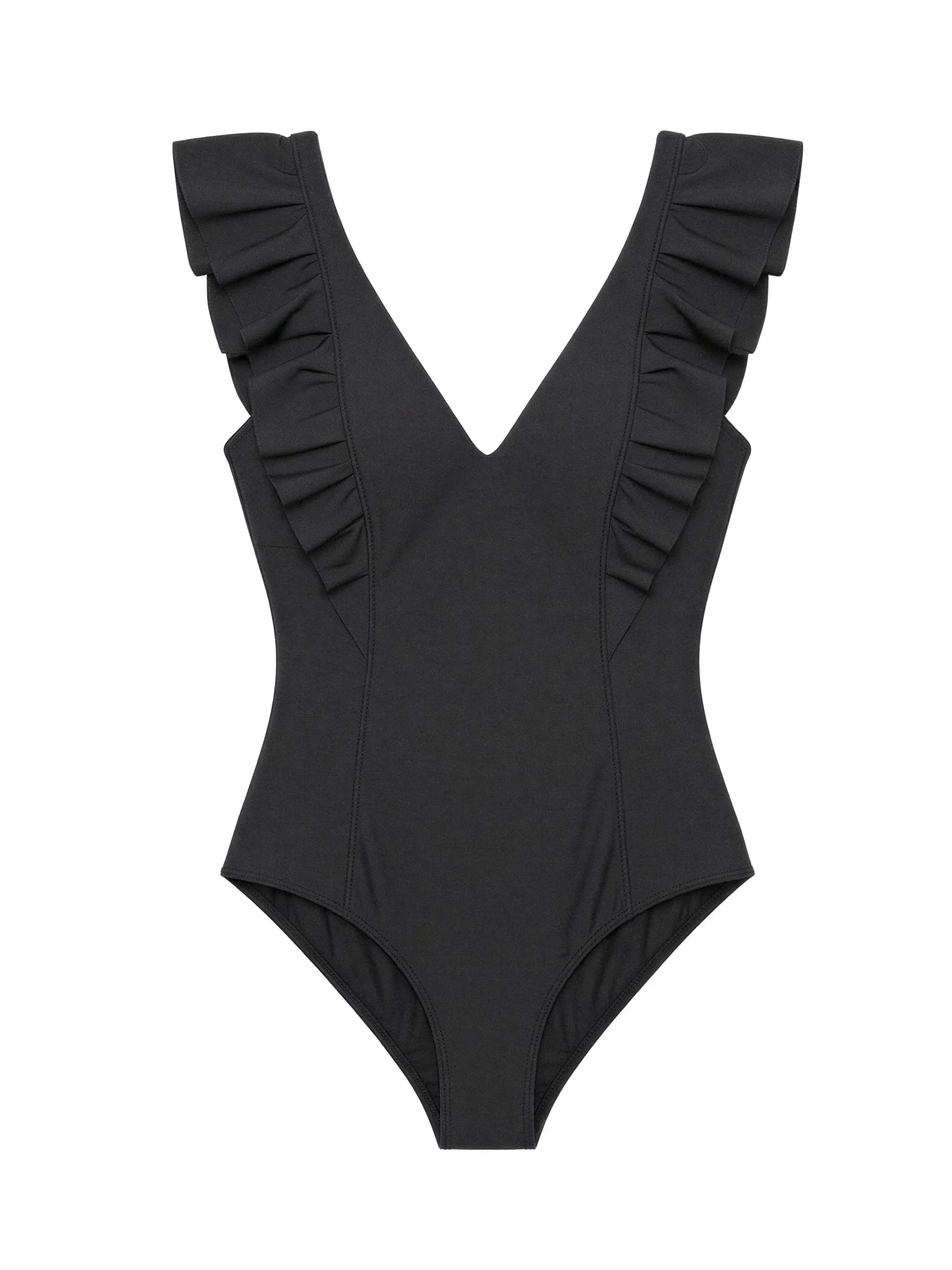 GISELA Traje de BAÑO Negro: black bañadores for women