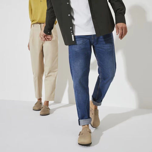 BIRKENSTOCK Boston BS Tabacco Brown Narrow: бежевий сабо унісекс