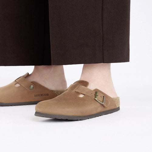 BIRKENSTOCK Boston LEOI Narrow: коричневий сабо унісекс