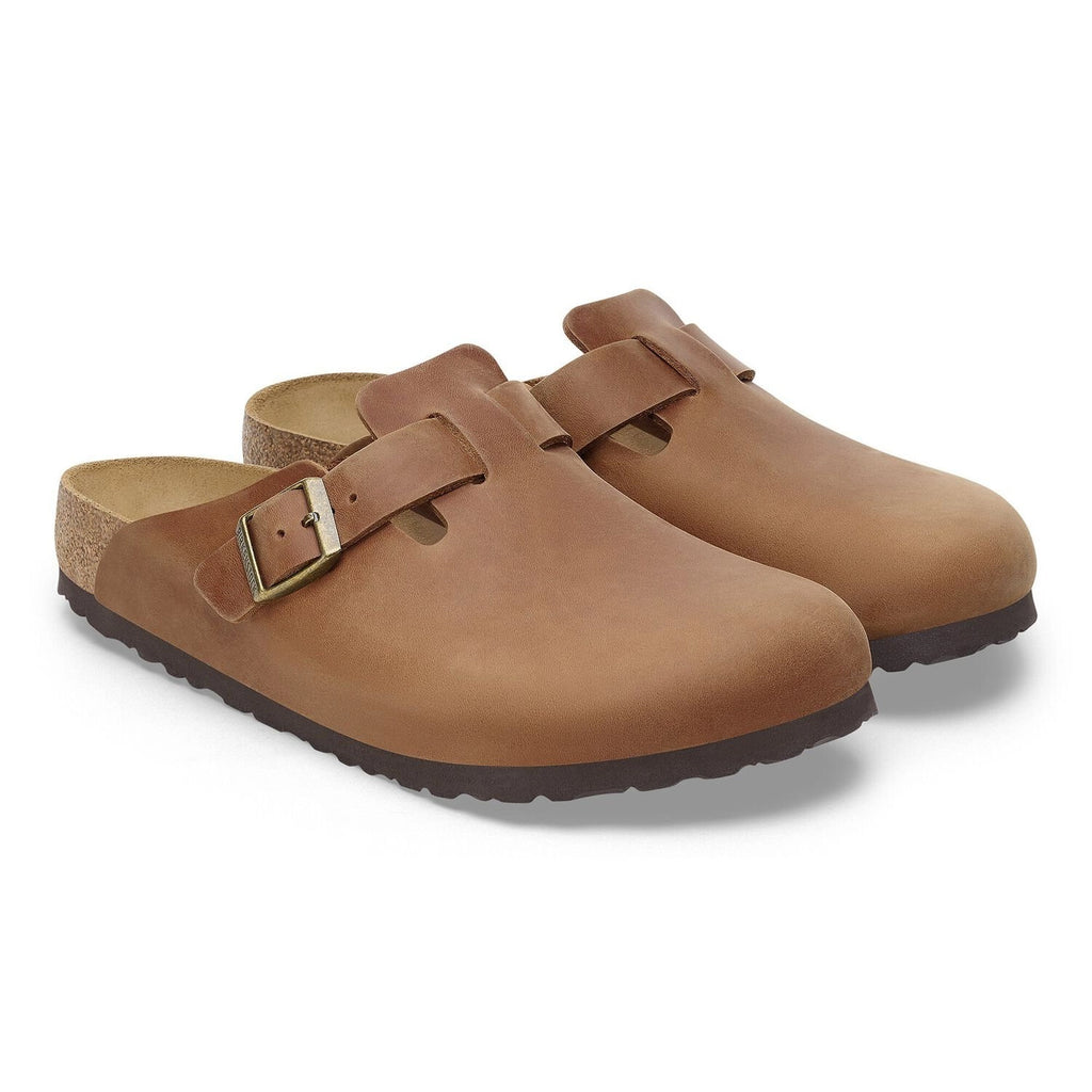 BIRKENSTOCK Boston LEOI Narrow: brązowy chodaki unisex