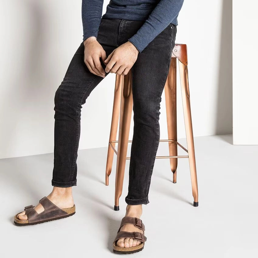 BIRKENSTOCK Arizona SFB LEOI Habana: brown sandals unisex