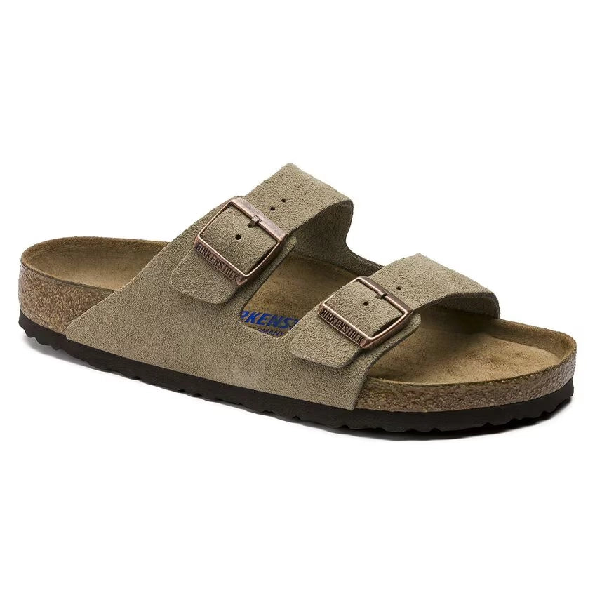 BIRKENSTOCK Arizona SFB LEOI Habana Narrow: бежевый сандалии унисекс