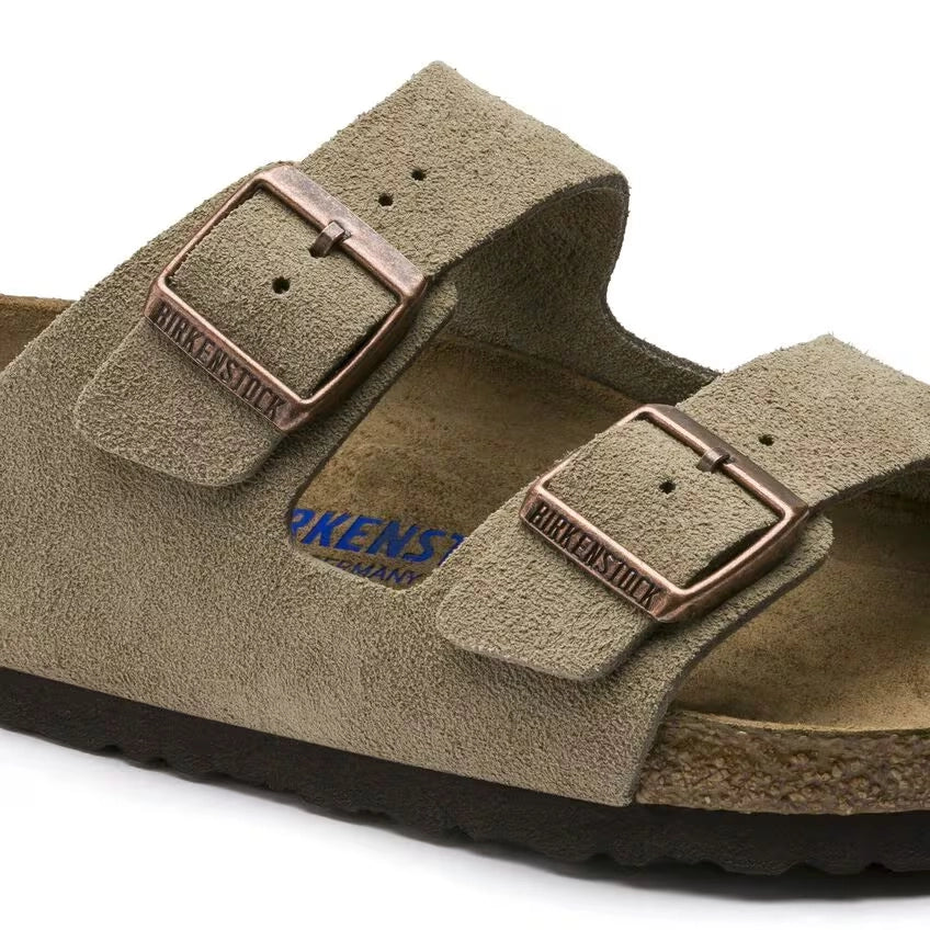 BIRKENSTOCK Arizona SFB LEOI Habana Narrow: бежевый сандалии унисекс