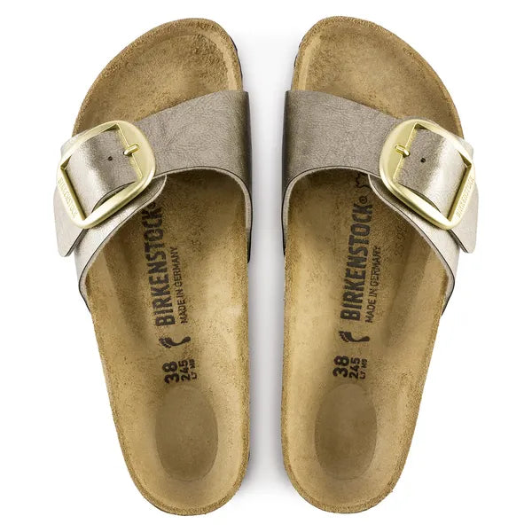 BIRKENSTOCK Madrid BIG Buckle BF: gold sandals for women