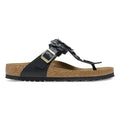 BIRKENSTOCK Gizeh Flowers LE Black: negre sandàlies per a dona