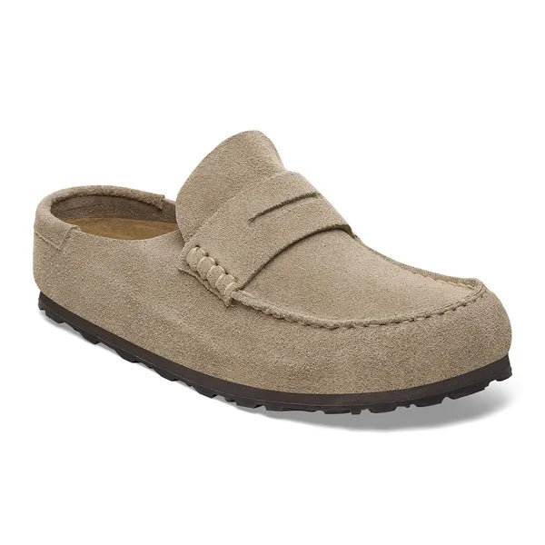 BIRKENSTOCK Naples Wrapped LEVE Taupe: бежевый сабо для женщин