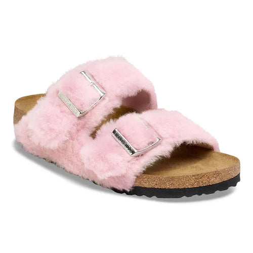 BIRKENSTOCK Arizona Shearling Cover Upper C.rose ROSE: pink sandals for women