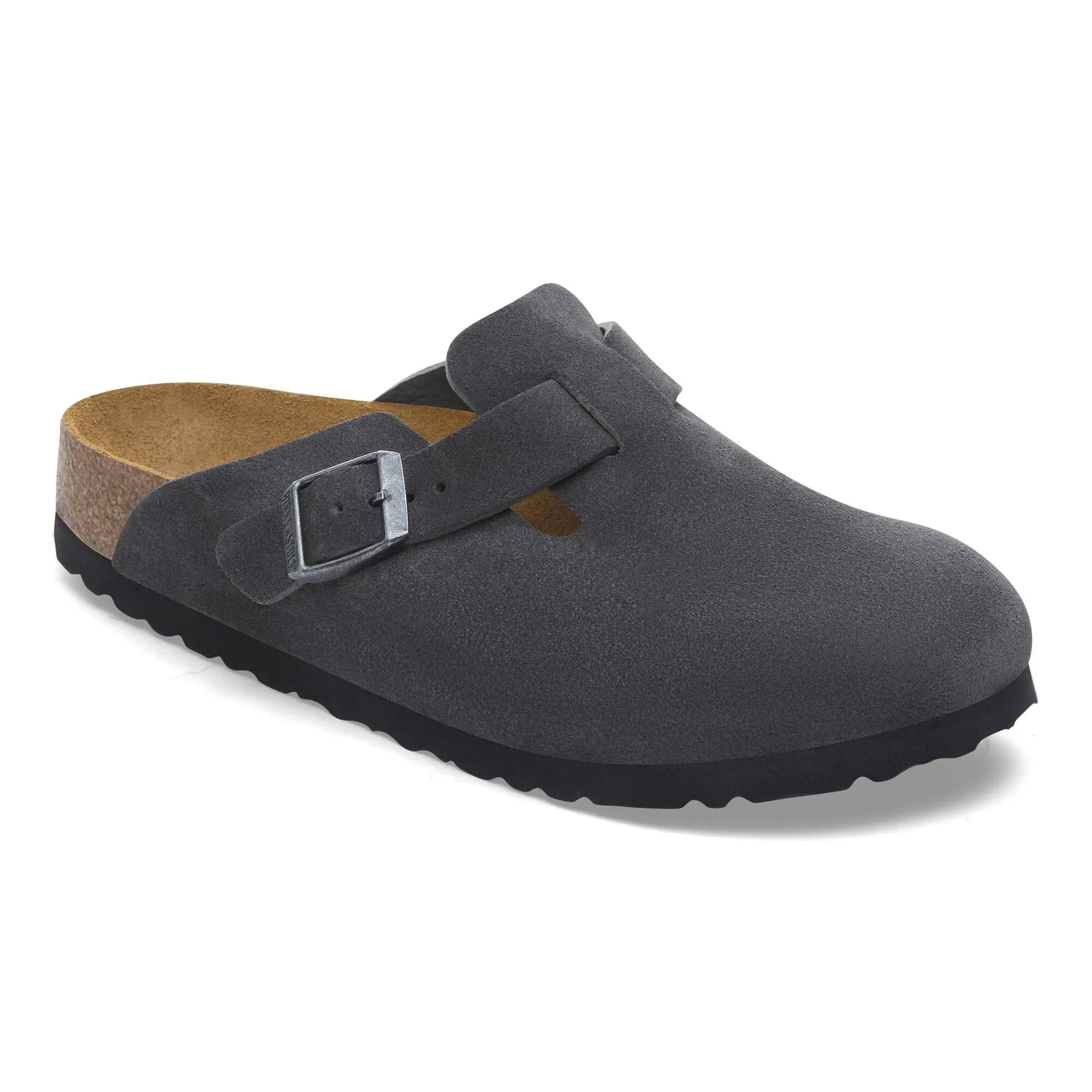 BIRKENSTOCK Boston LEVE Charcoal: серый сабо унисекс