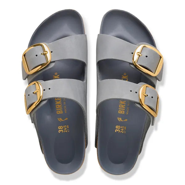 BIRKENSTOCK Arizona BIG Buckle LEOI Basalt GRAY HEX: серый сандалии для женщин