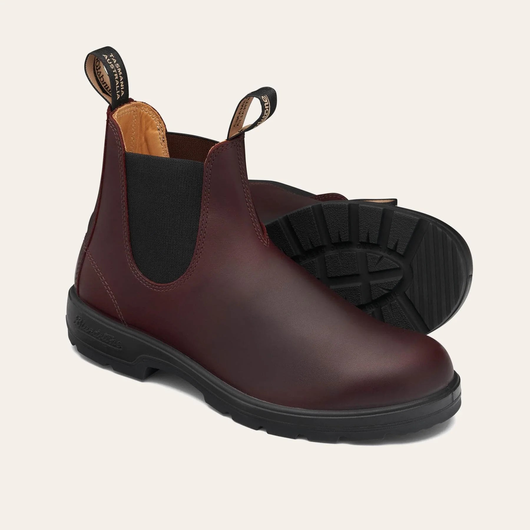 BLUNDSTONE 2130 Auburn Leather: red boots unisex