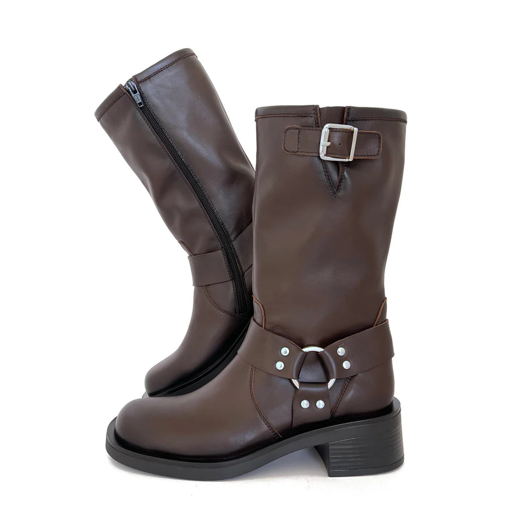 LUIS GONZALO 1966 BOTA Biker NI: marró botes per a dona
