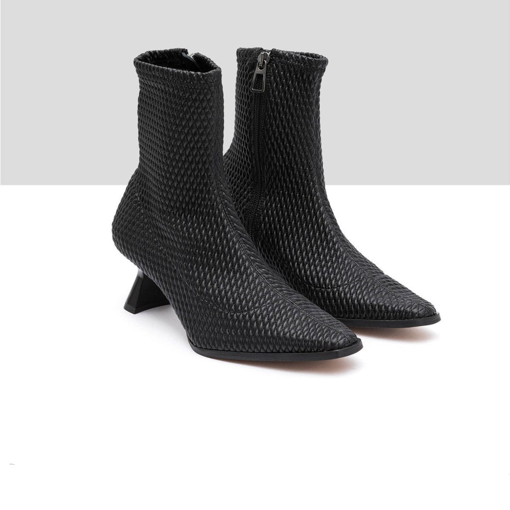 AUDLEY MIMI RICE Nappa Arroz Strecht Black: noir bottines pour femme