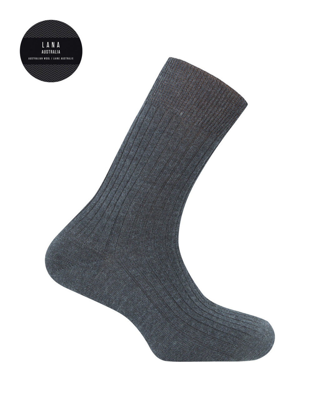 PUNTO BLANCO Clásico LANA Australia: grey socks for men