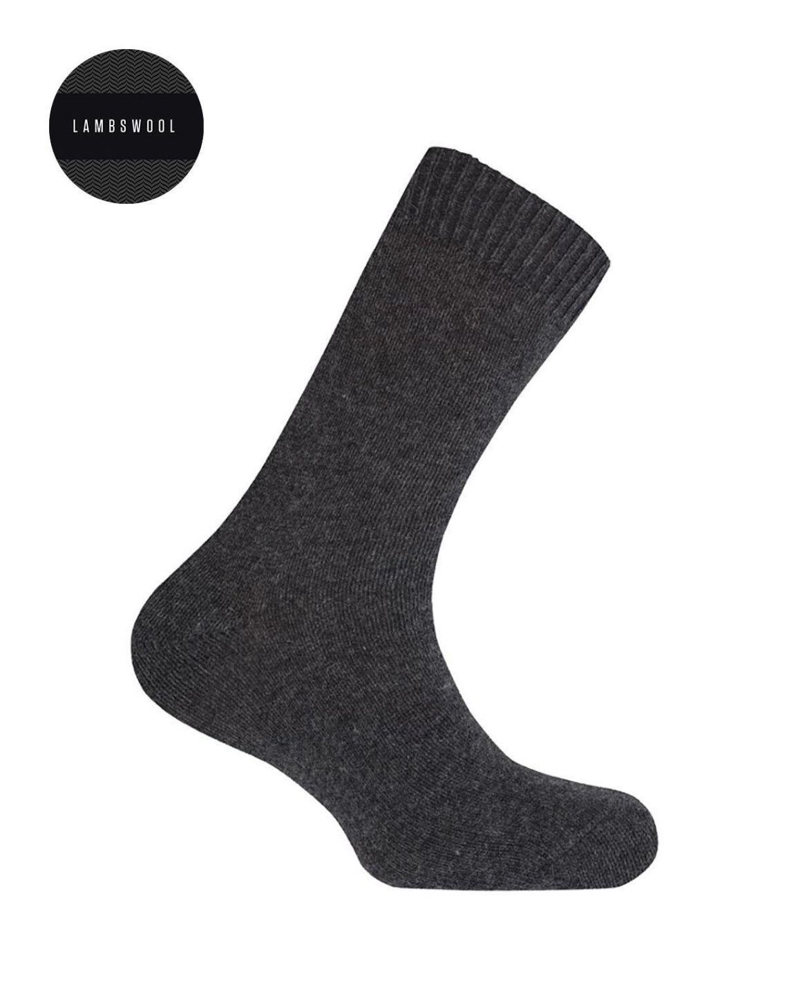 PUNTO BLANCO Lambswool: grey socks for men