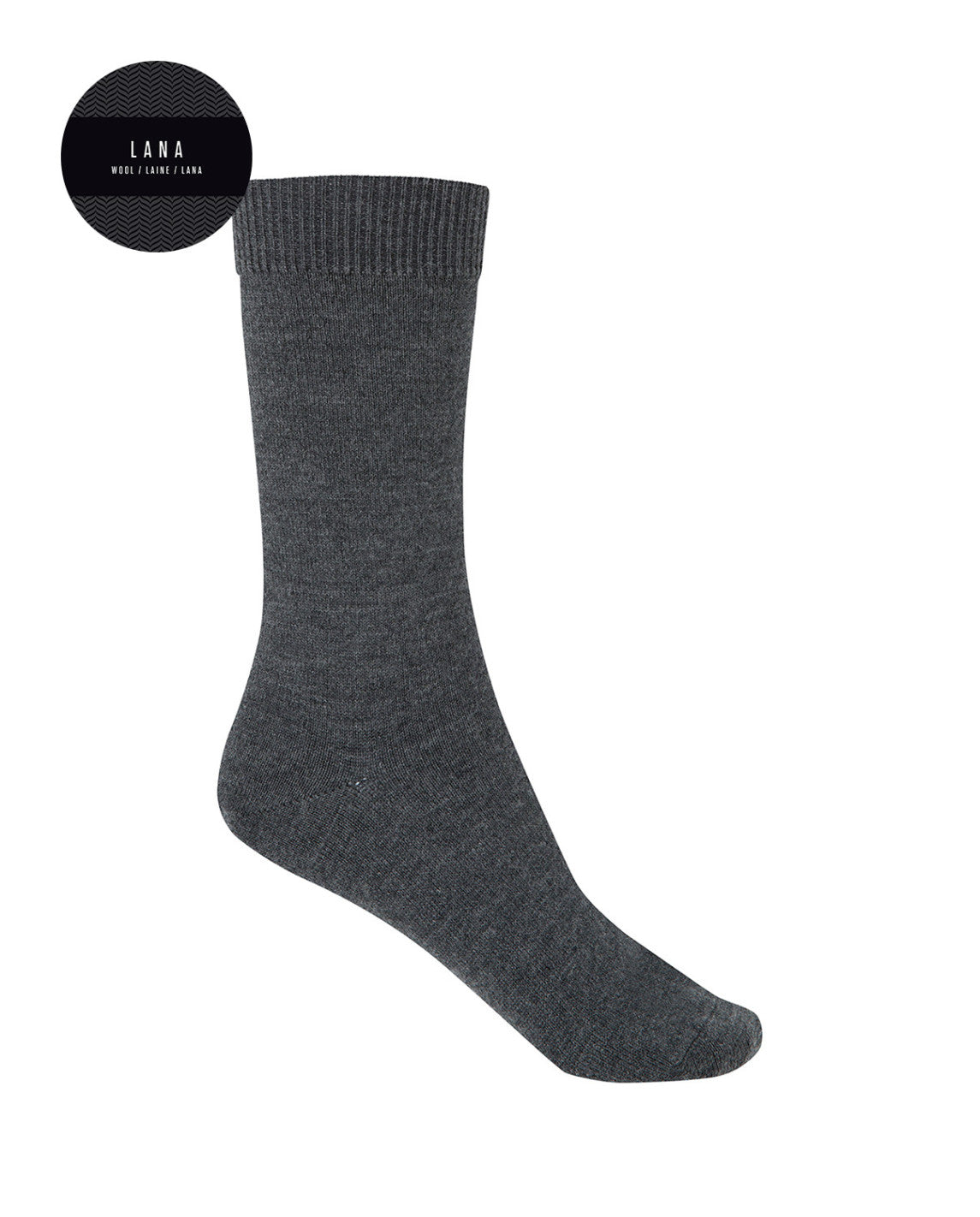 PUNTO BLANCO LANA Mercerizada: grey socks for women