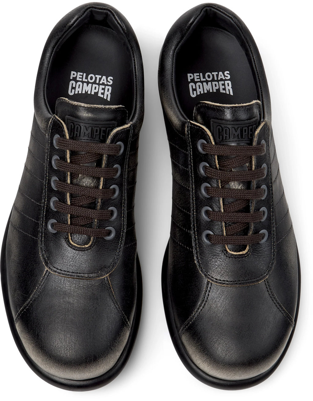 CAMPER Pelotas Ariel Soweto Brush Meteor, zwart schoenen voor heren bij Tascón