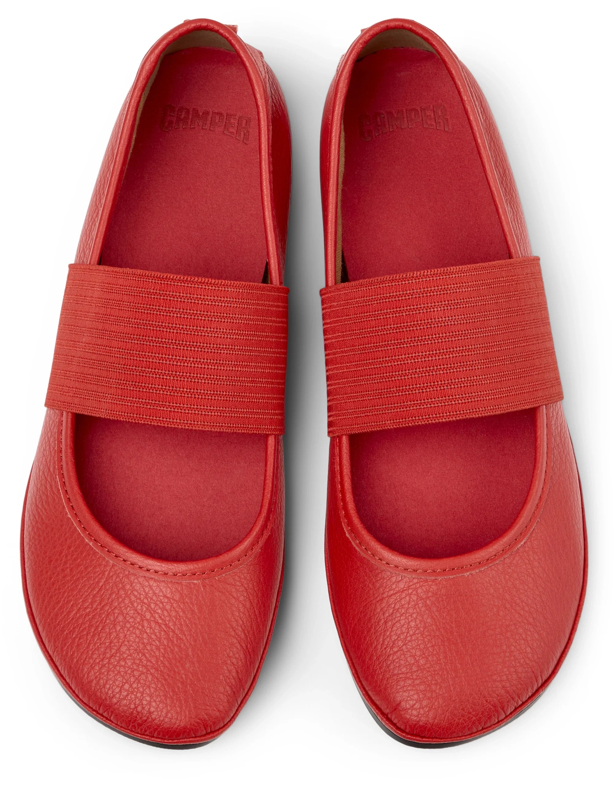 CAMPER Right Nina, red ballet flats for women at Tascón