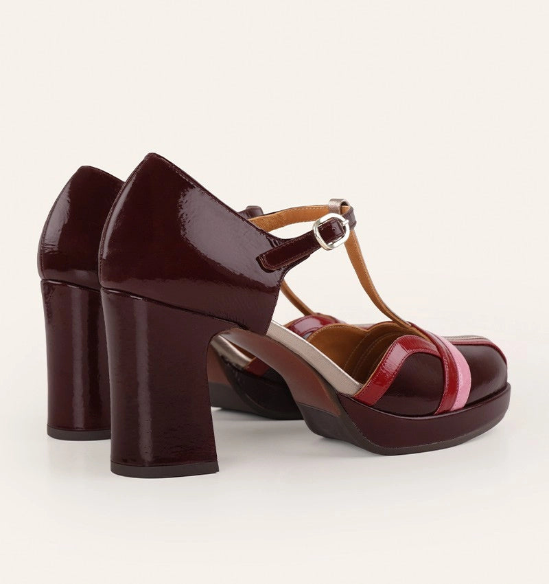 CHIE MIHARA Ditora Grape: red shoes for women