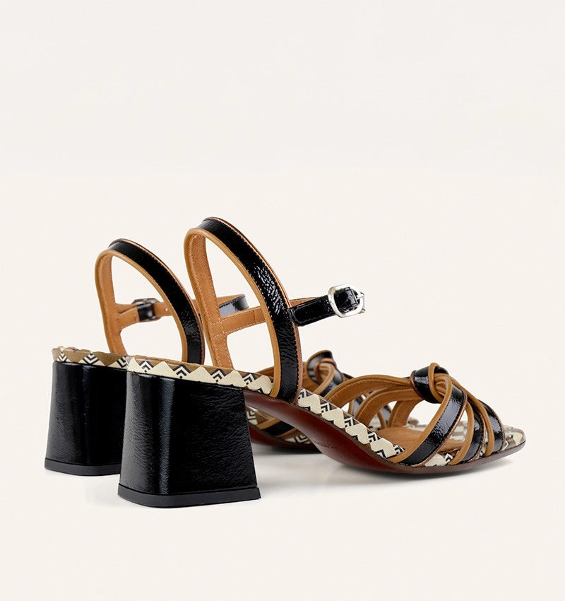 CHIE MIHARA Leilah Negro: black sandals for women