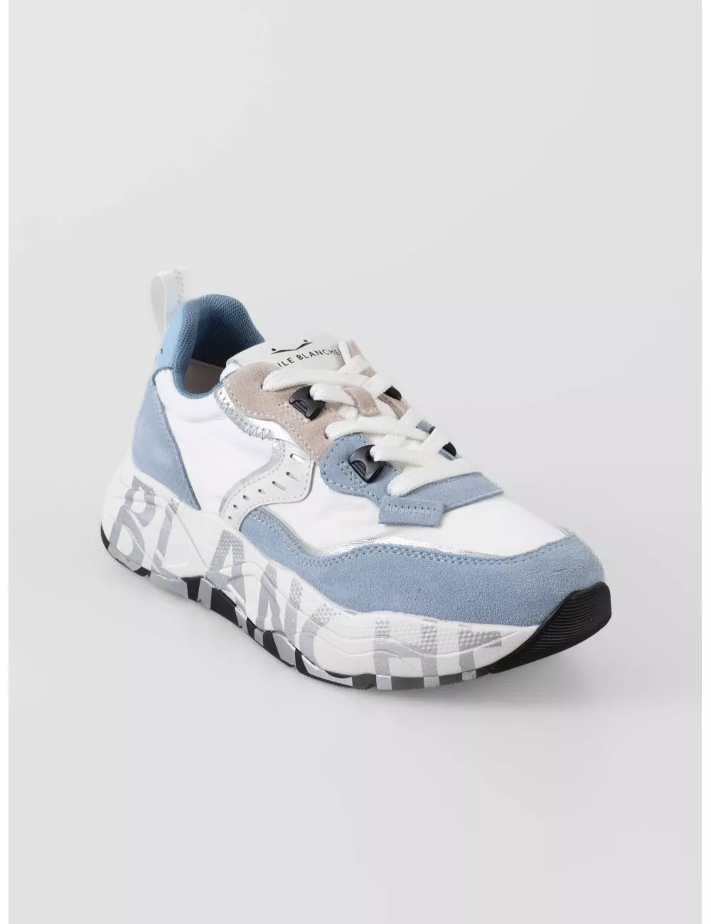VOILE BLANCHE CLUB105: blue trainers for women