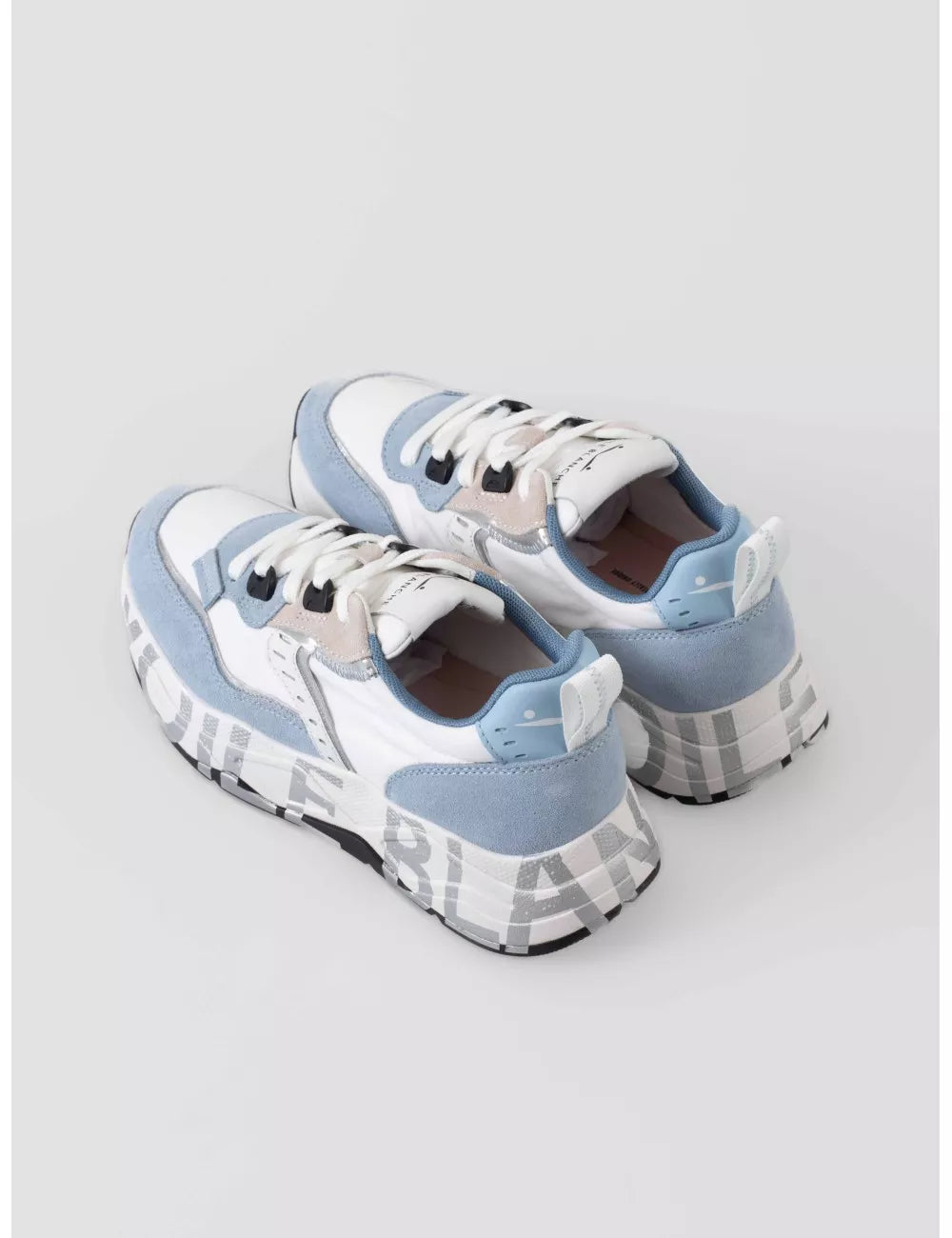 VOILE BLANCHE CLUB105: blue trainers for women