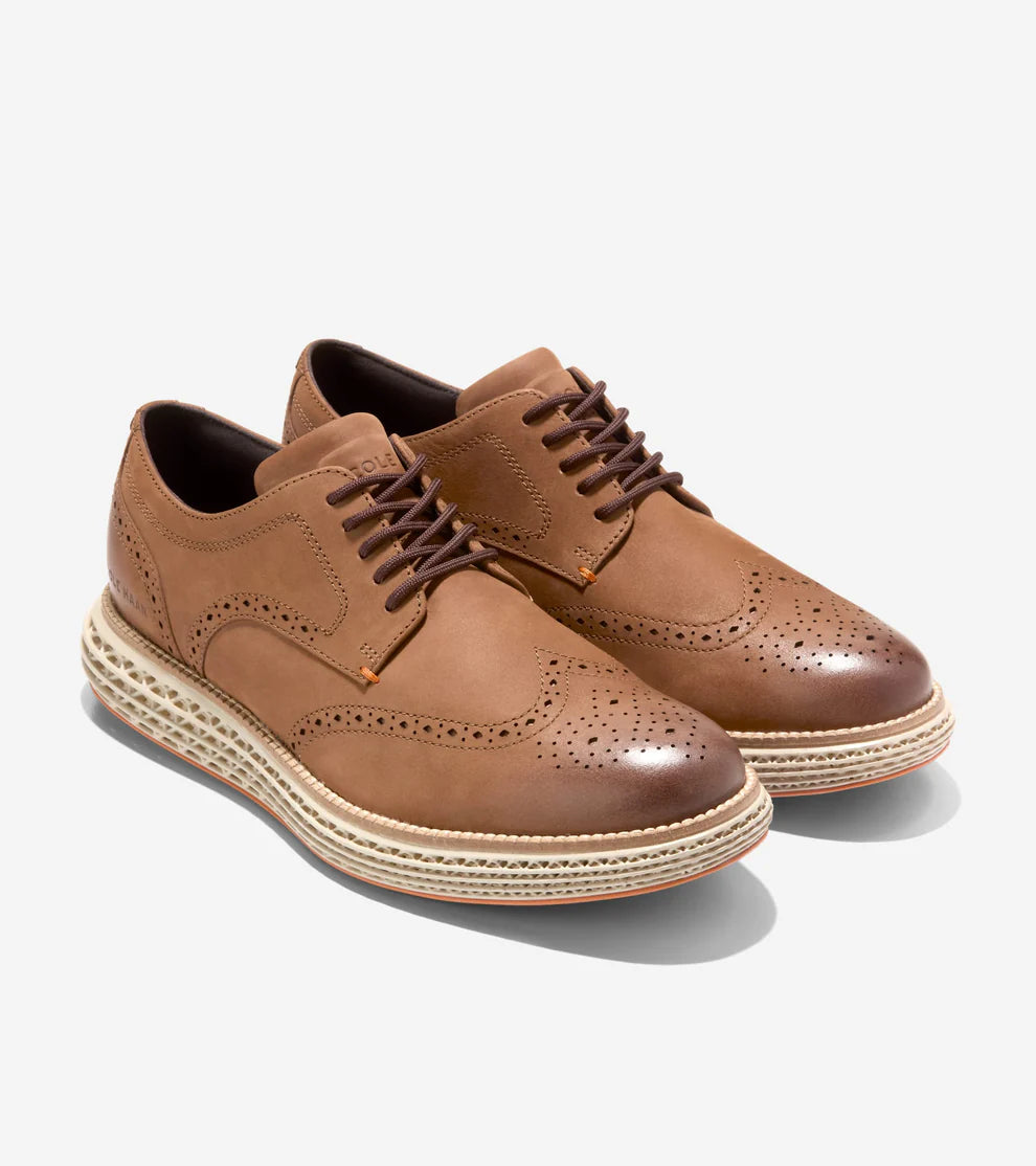 COLE HAAN Originalgrand 2.0 Wingtip Oxfords Marrón: коричневый обувь для мужчин