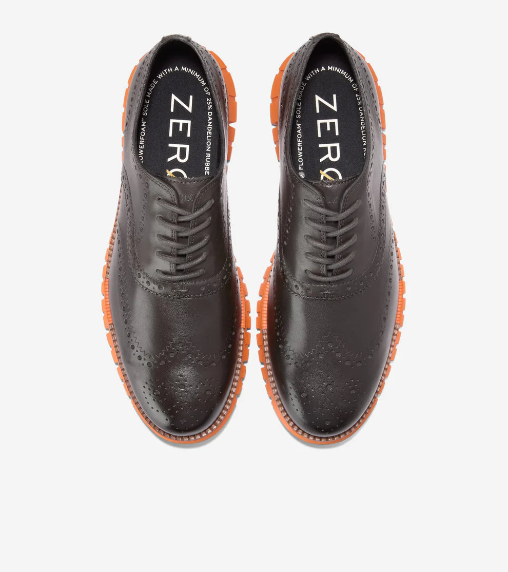 COLE HAAN Zerogrand Remastered Wingtip Oxford GRIS: серый обувь для мужчин