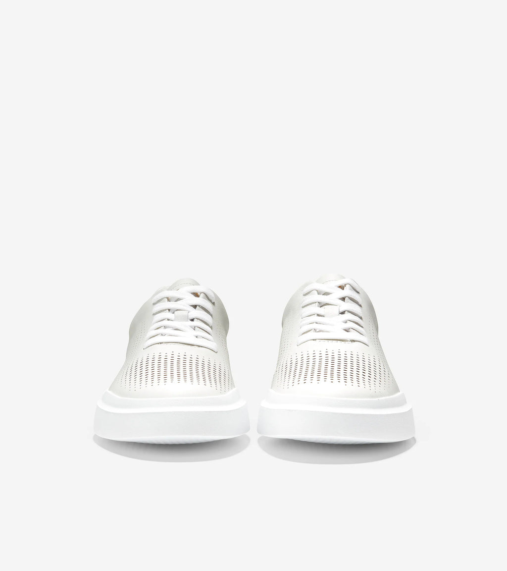 COLE HAAN Grandpro Rally Laser CUT Sneakers: белый кроссовки для мужчин