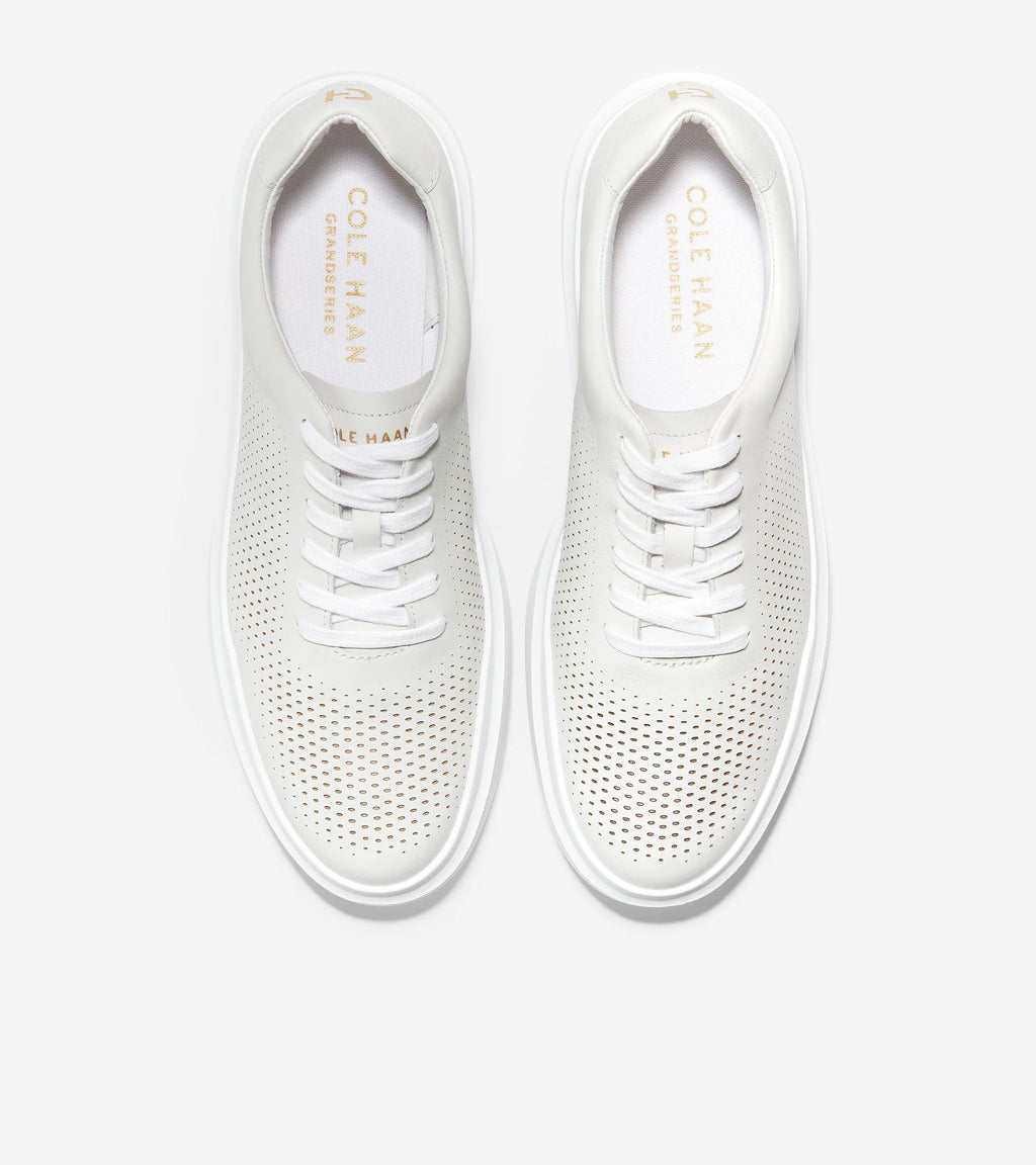 COLE HAAN Grandpro Rally Laser CUT Sneakers: белый кроссовки для мужчин