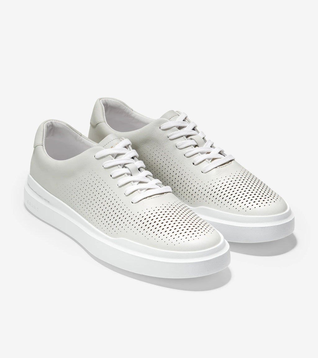 COLE HAAN Grandpro Rally Laser CUT Sneakers: белый кроссовки для мужчин