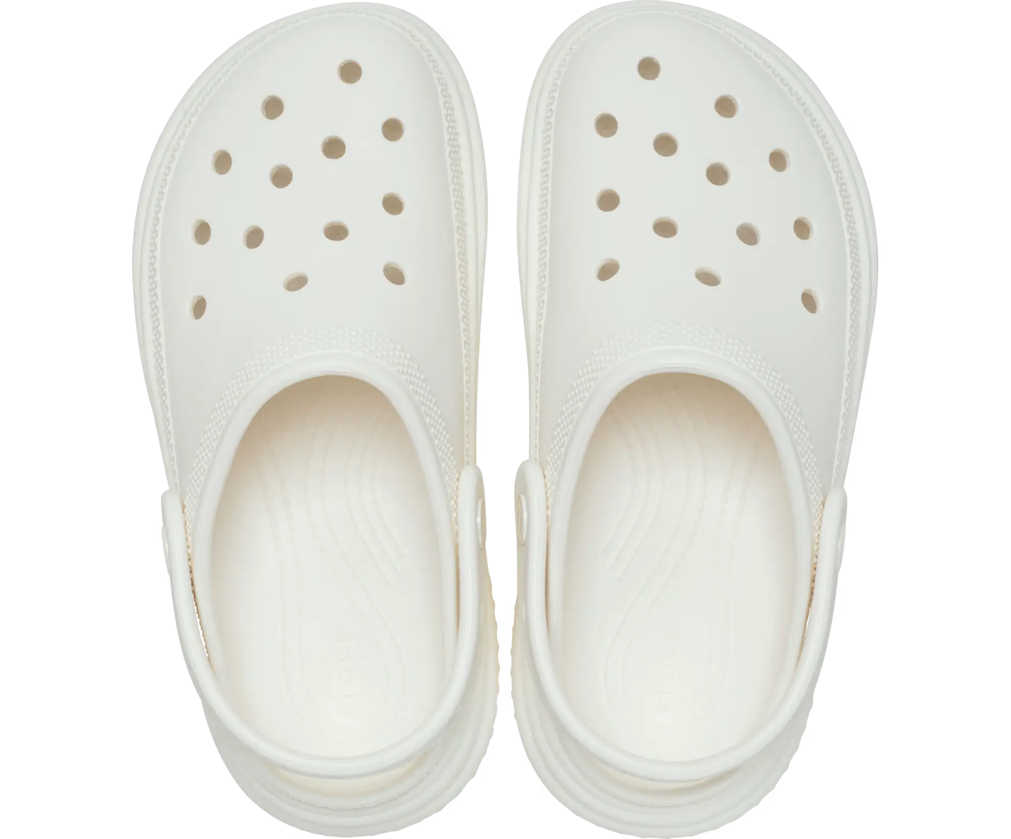 CROCS Stomp CLOG Chalk: white clogs for women