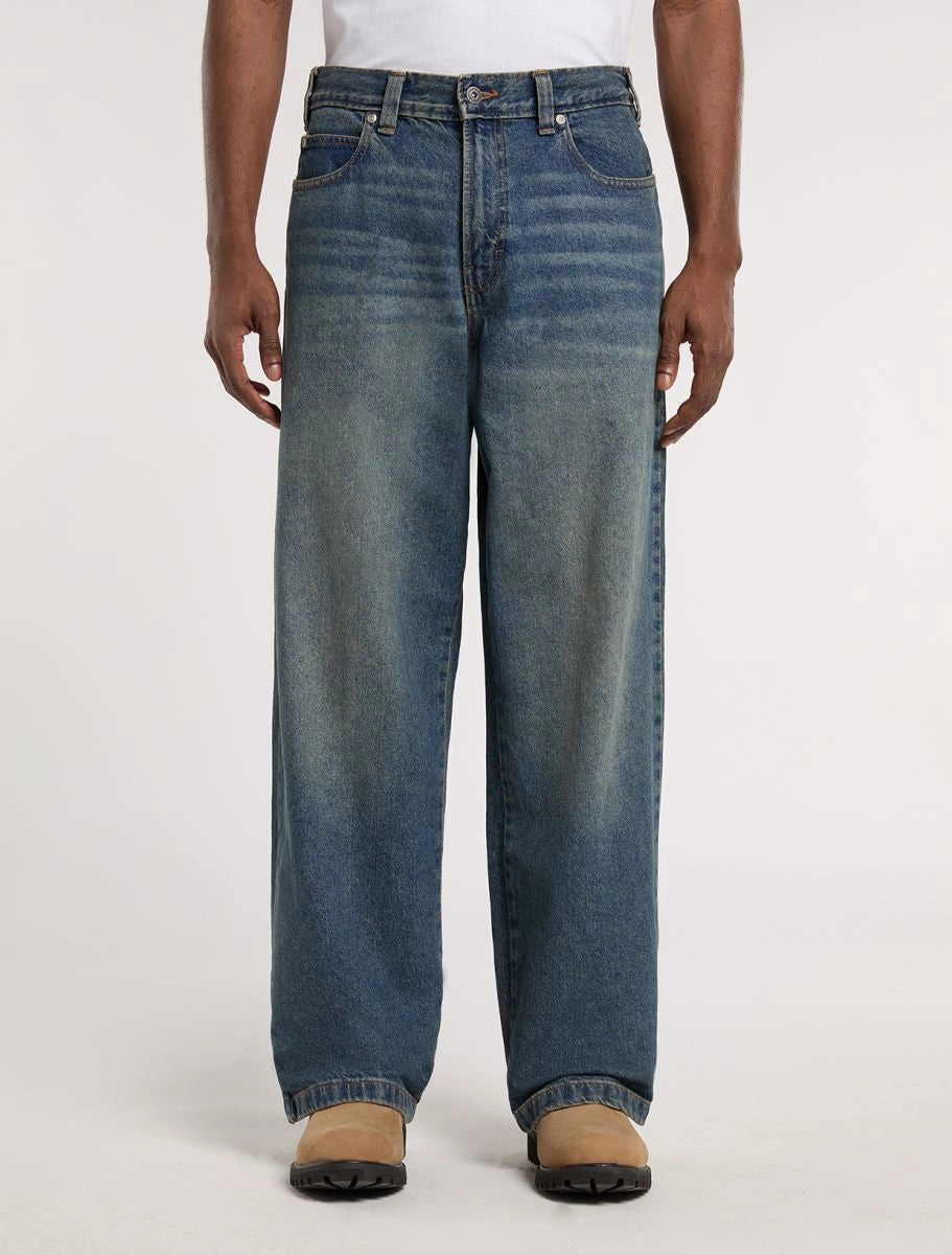 DICKIES Hilham Denim Khaki TNTD BLUE: blau pantalons per a home