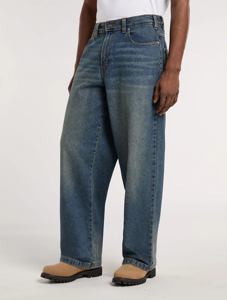 DICKIES Hilham Denim Khaki TNTD BLUE: blau pantalons per a home