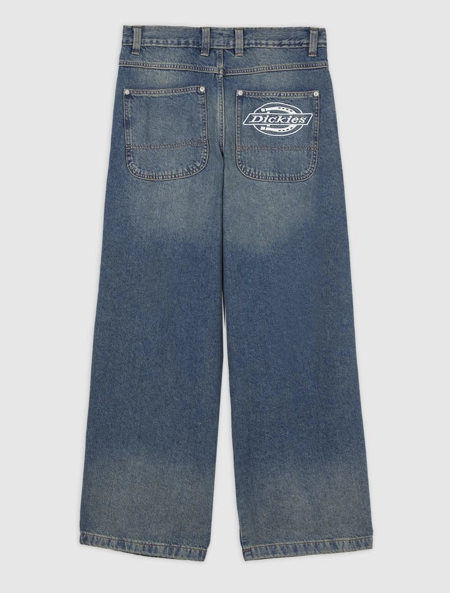 DICKIES Hilham Denim Khaki TNTD BLUE: blau pantalons per a home
