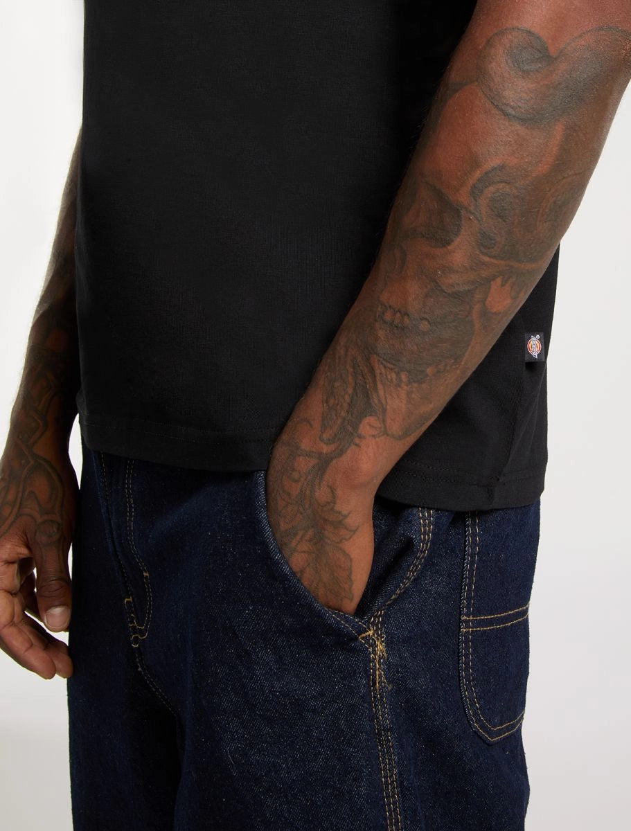 DICKIES Mapleton SS TEE Black: чорний футболка для чоловіків