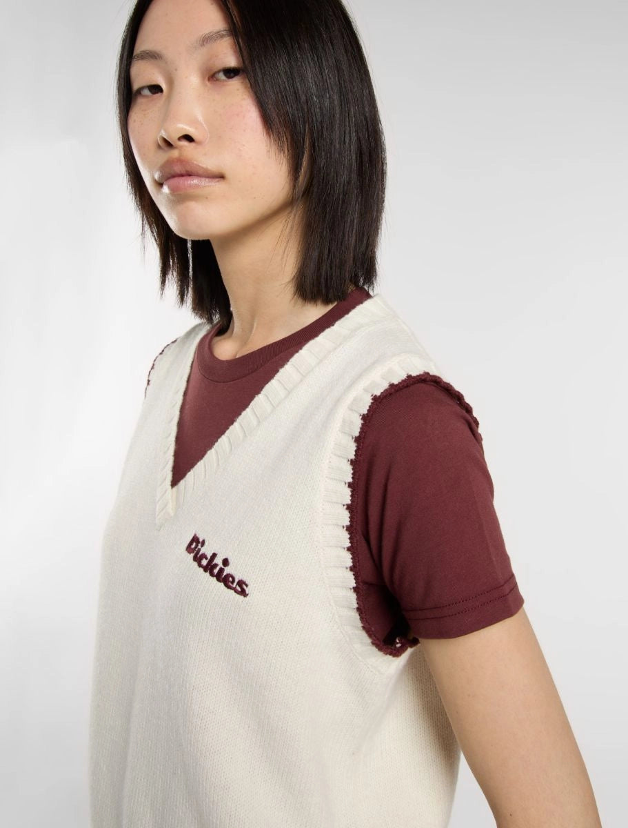DICKIES | JERSEY | HOMBRE | SLAYDEN SWEATER VEST W EGRET | BLANCO