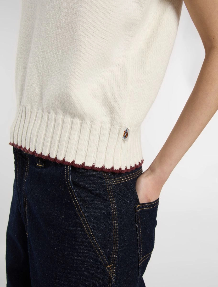DICKIES | JERSEY | HOMBRE | SLAYDEN SWEATER VEST W EGRET | BLANCO