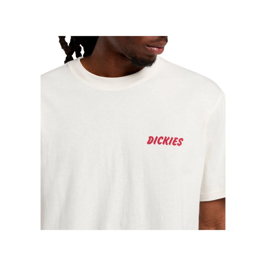 DICKIES DRY Ridge SS TEE Egret: weiß T-Shirt für Herren