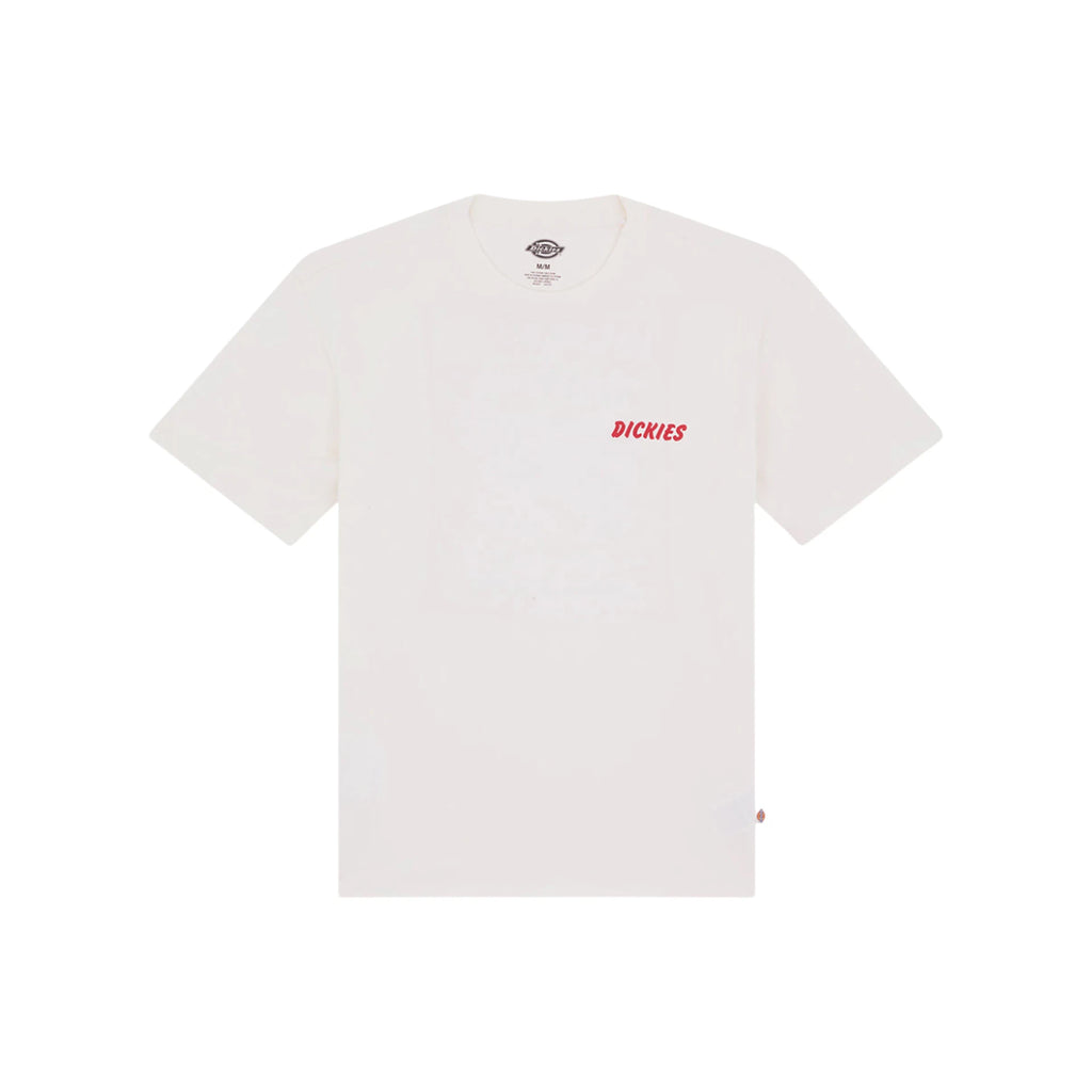 DICKIES DRY Ridge SS TEE Egret: weiß T-Shirt für Herren