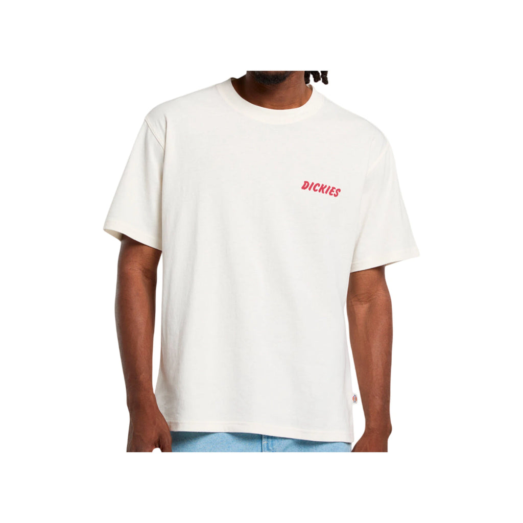 DICKIES DRY Ridge SS TEE Egret: weiß T-Shirt für Herren