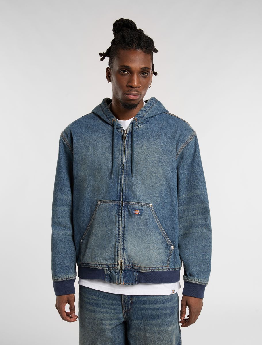 DICKIES Hilham Hooded Jacket Khaki TNTD B: blau Sweatshirt für Herren