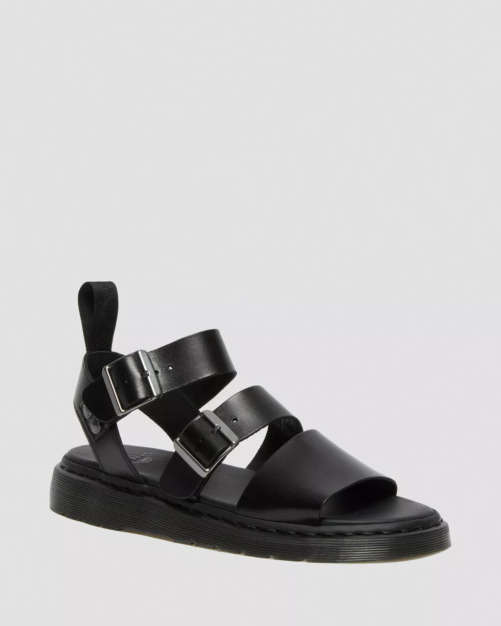 DR. MARTENS Gryphon Strap Sandal SRS Black Brando: negre sandàlies per a dona