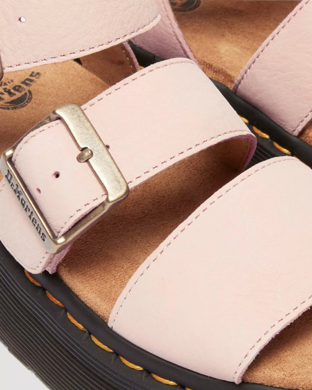 DR. MARTENS Gryphon QUAD Sandal Powder PINK: pink sandals for women