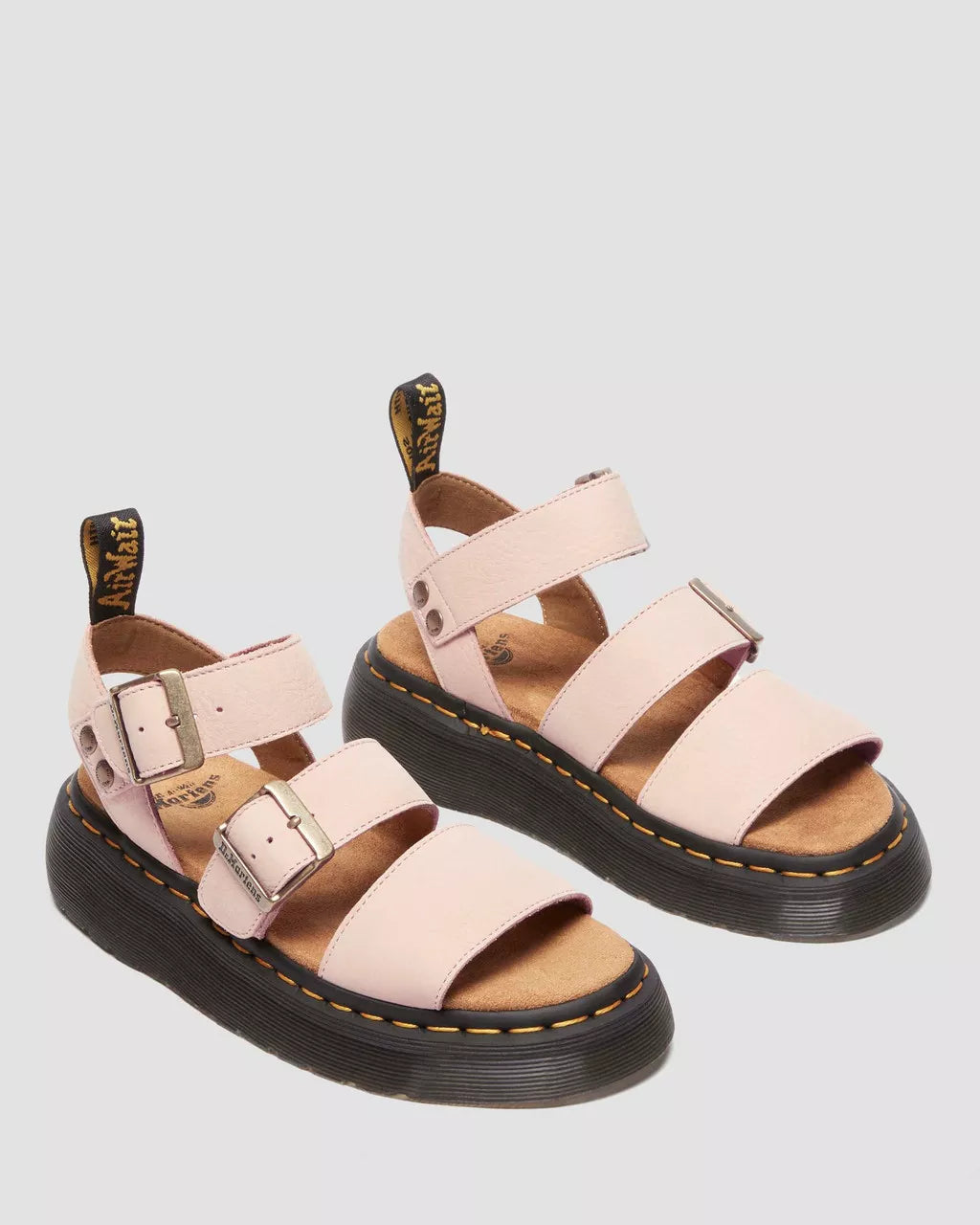 DR. MARTENS Gryphon QUAD Sandal Powder PINK: pink sandals for women
